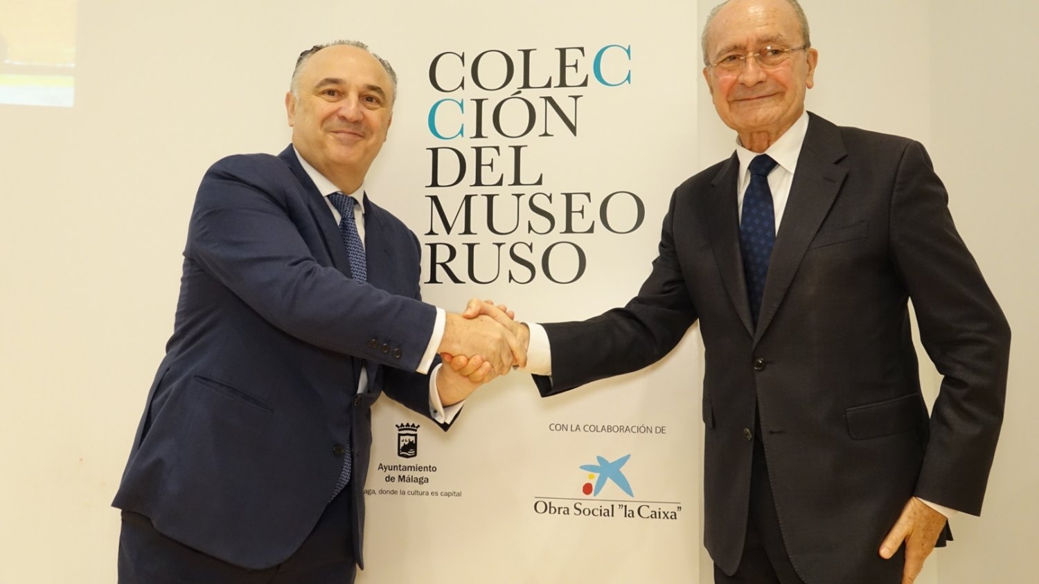 El Ayuntamiento de Málaga y la Obra Social La Caixa firman un acuerdo de colaboración con la colección del Museo Ruso y La Casa Natal