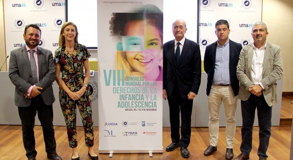 UMA, Ayuntamiento y Diputación se unen en la organización del VIII Congreso Mundial de la Infancia