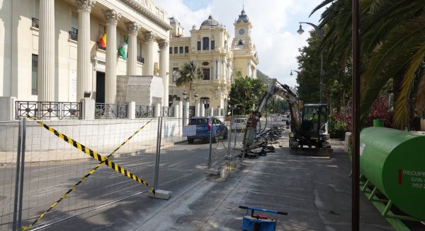 Emasa empieza las obras para la separación de las redes de agua en la avenida de Cervantes