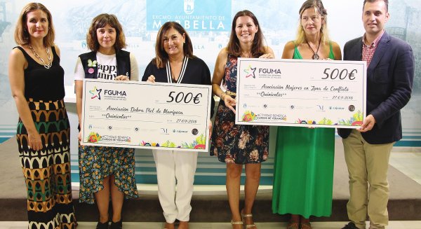 La Fundación General de la UMA entrega 1.000 euros a las asociaciones DEBRA Y MZC