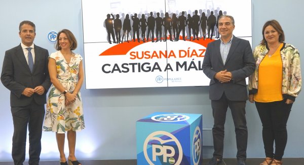El PP refleja el castigo de Susana Díaz a Málaga en la subida de impustos con el lanzamiento de una campaña