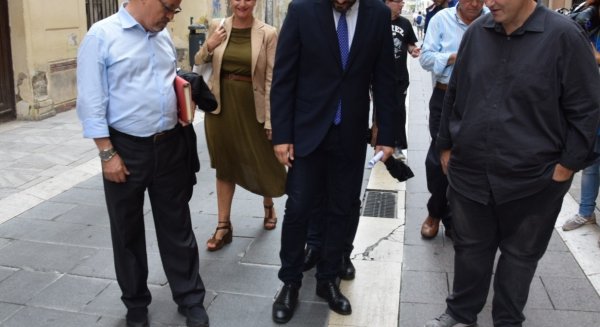 Daniel Pérez critica la 'chapuza' de las obras de reurbanización de la calle Madre de Dios