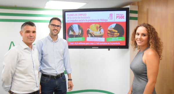 El PSOE de Málaga inicia su campaña para explicar municipio a municipio los planes de empleo de la Junta