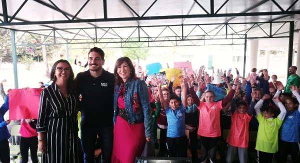 El karateka Damián Quintero protagoniza en Málaga una nueva actividad del programa 'Mentor 10'