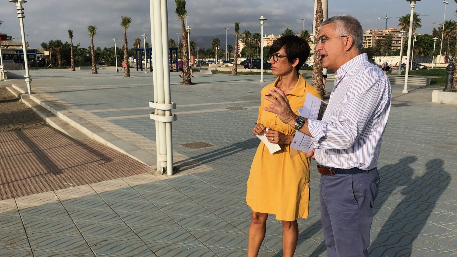 María Gámez destaca la definitiva puesta en servicio del último tramo del Paseo Marítimo de Poniente