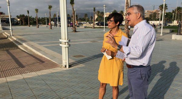 María Gámez destaca la definitiva puesta en servicio del último tramo del Paseo Marítimo de Poniente