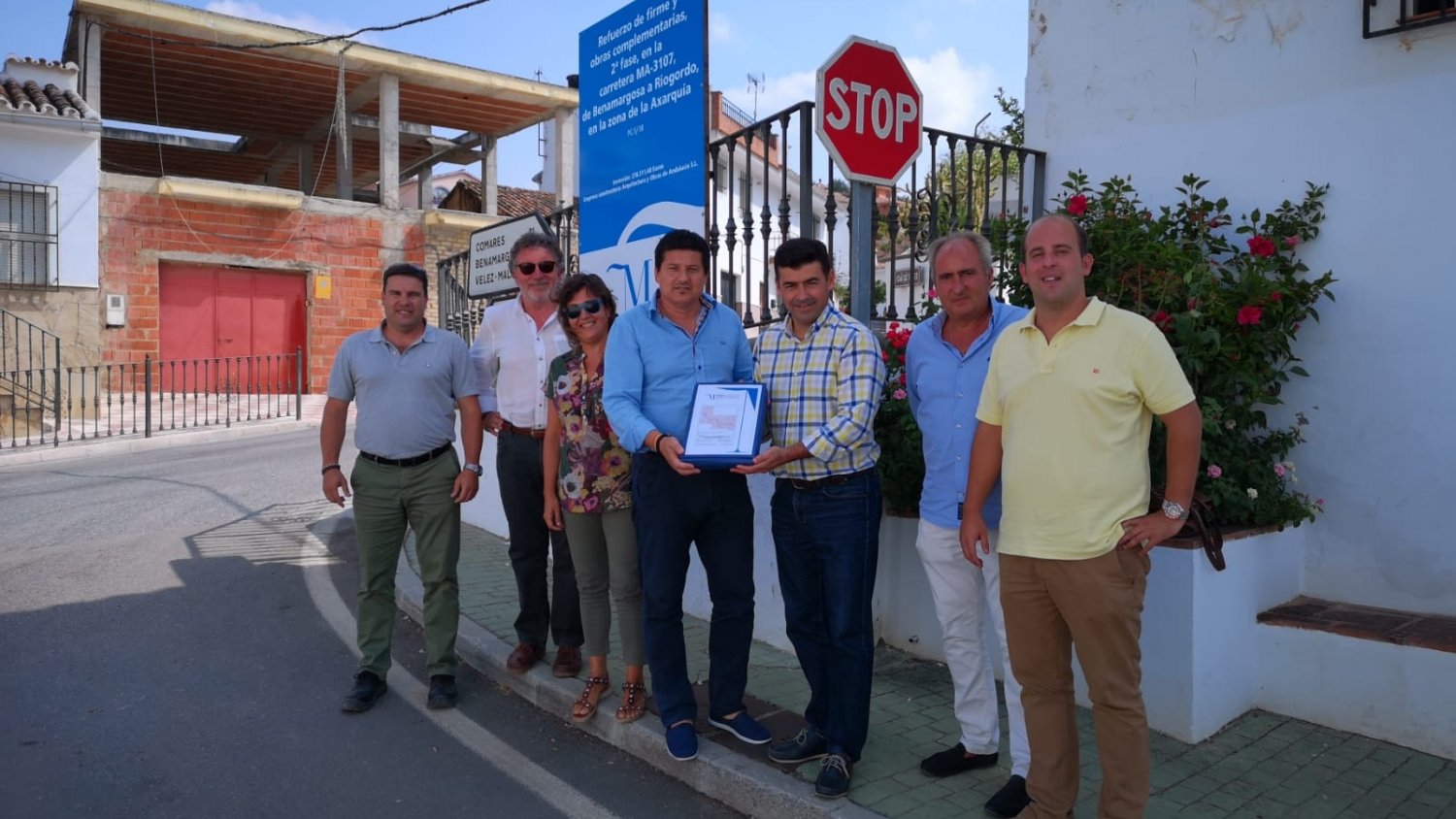 Comienza la segunda fase de las obras de reparación de la carretera MA-3107 entre Riogordo y Benamargosa