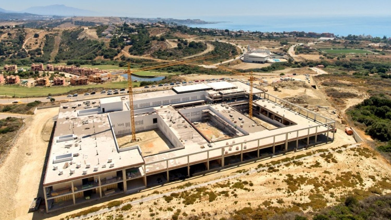 Las obras del Hospital de Estepona siguen su contrarreloj a 100 días de su finalización