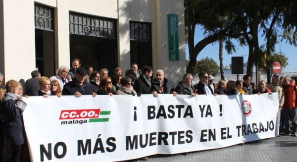 Los accidentes laborales crecen en Málaga un 11% en el primer semestre del año