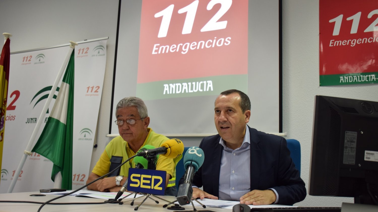 El 112 cierra en Málaga el balance semestral con más de 56.000 emergencias coordinadas y un 8% de incremento en su gestión