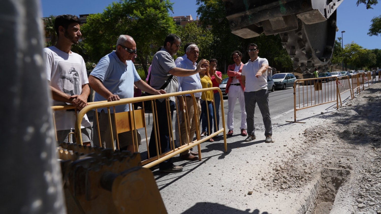 Las obras de la red de baldeo de Ciudad Jardín alcanzan el 50% de ejecución