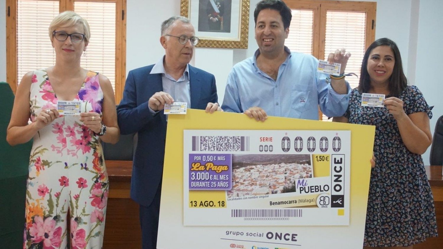 Benamocarra se asoma al cupón de la ONCE