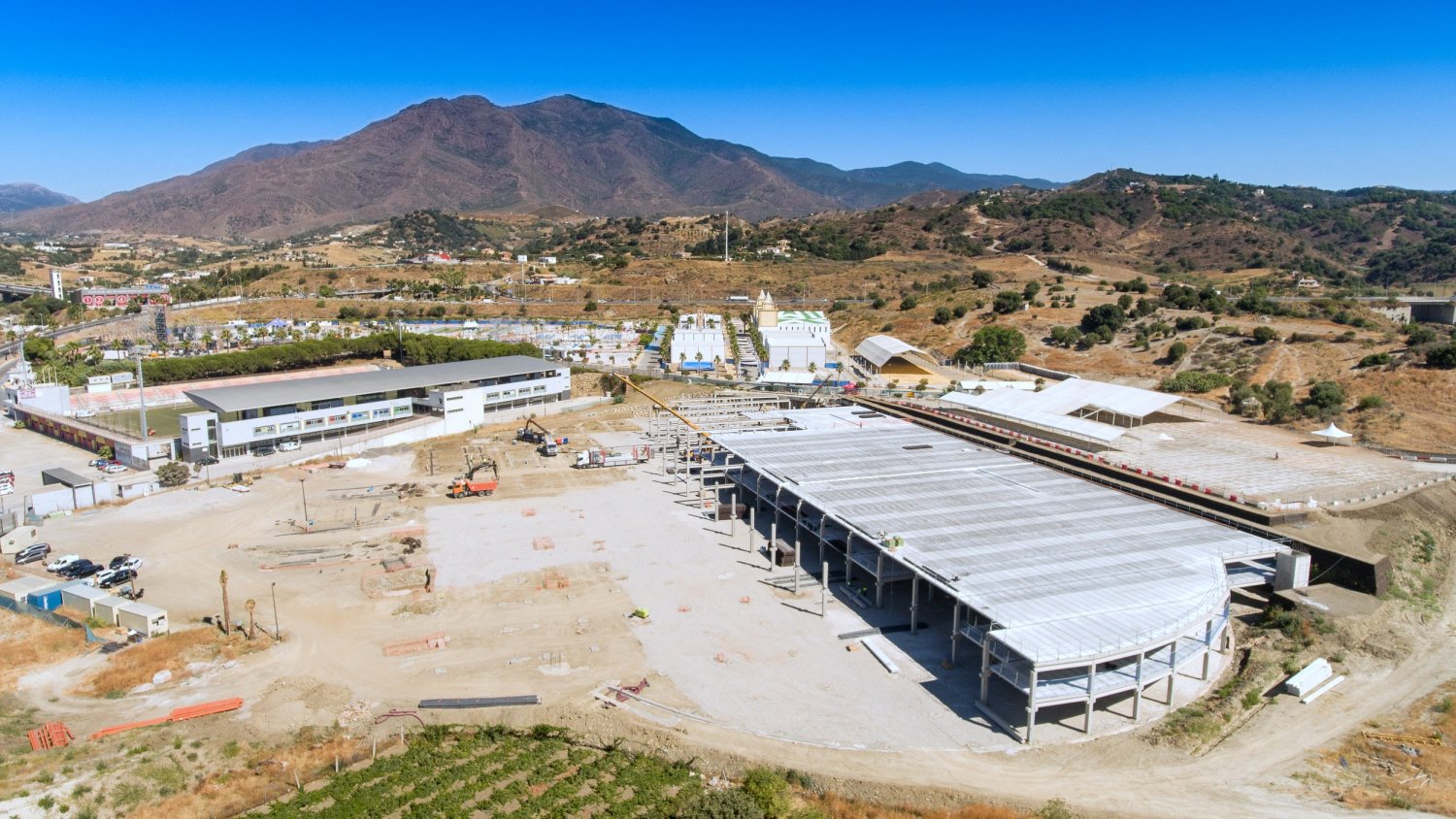 La obra del Estadio de Atletismo de Estepona supera el 30% de ejecución