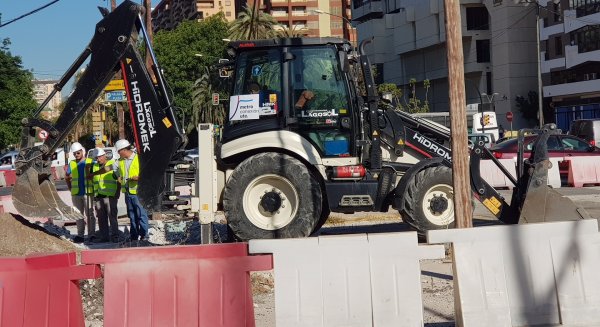 La Junta reactiva las obras finales del Metro de Málaga en el entorno de El Corte Inglés