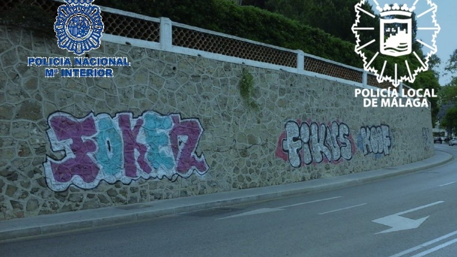 Identifican y detienen a cuatro de los grafiteros más activos de Málaga