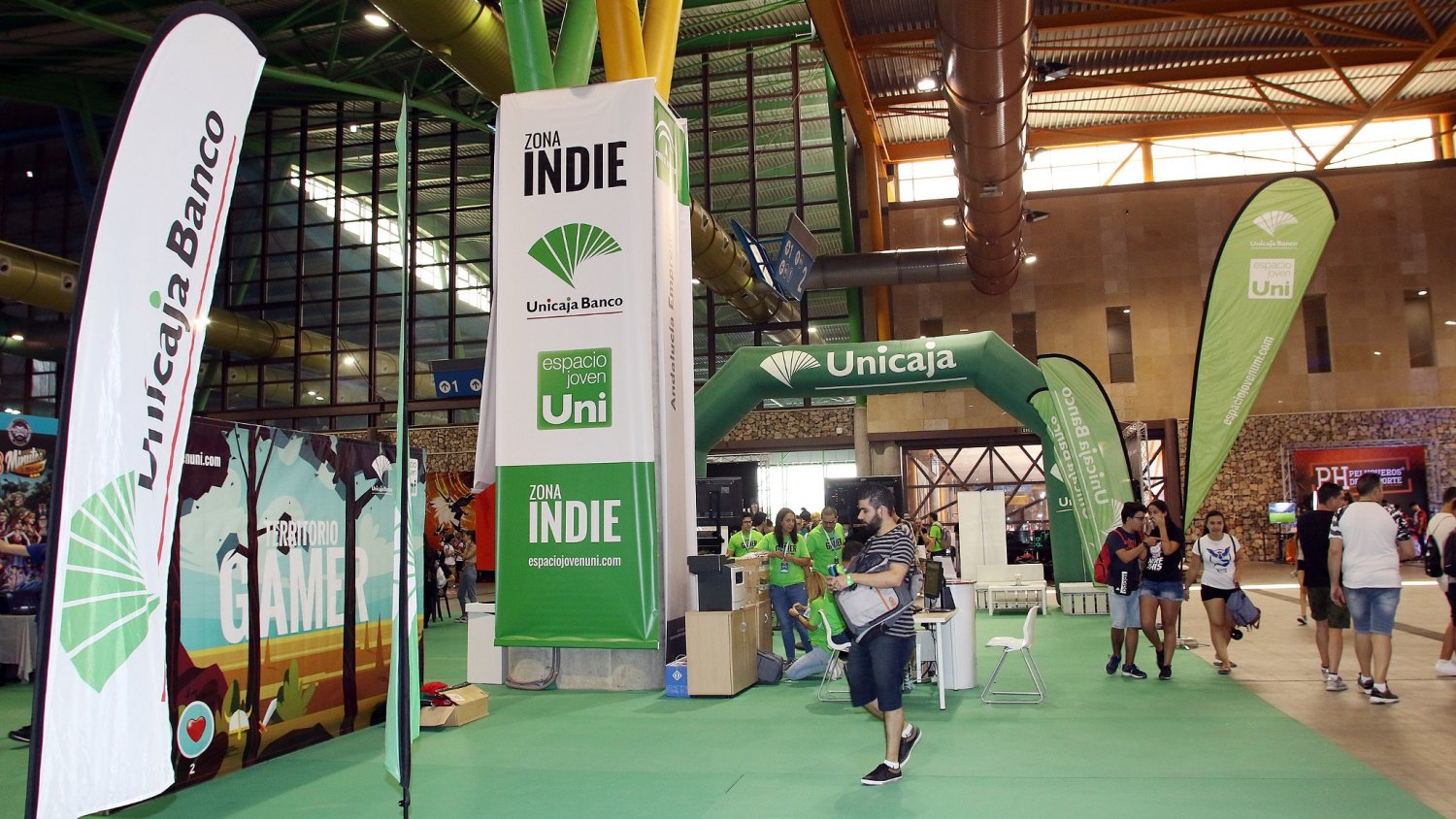 Unicaja Banco participa un año más en Gamepolis con el patrocinio de una Zona Indie