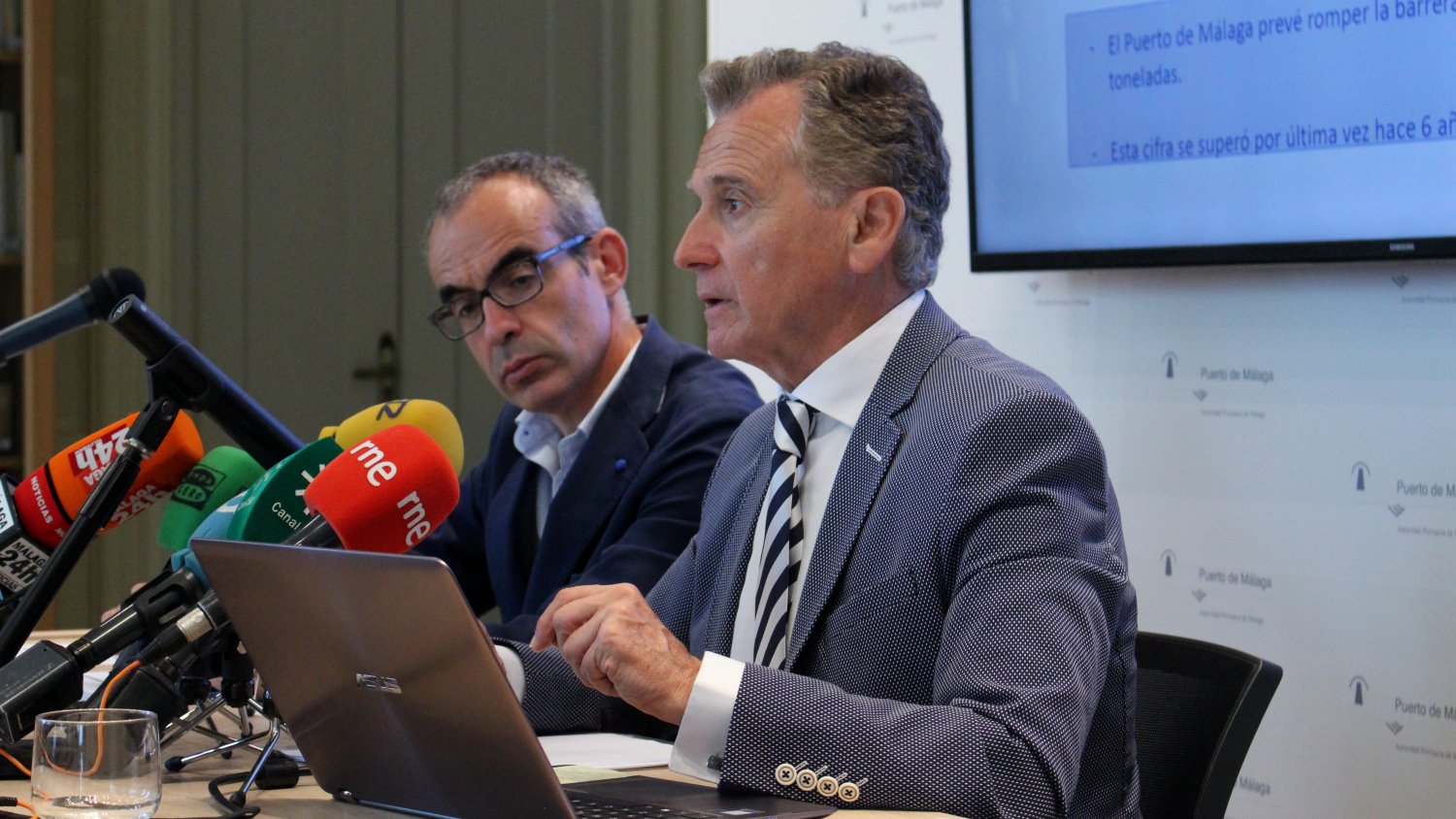 El puerto de Málaga incrementa un 7,2% el tráfico de mercancías en el primer semestre de 2018
