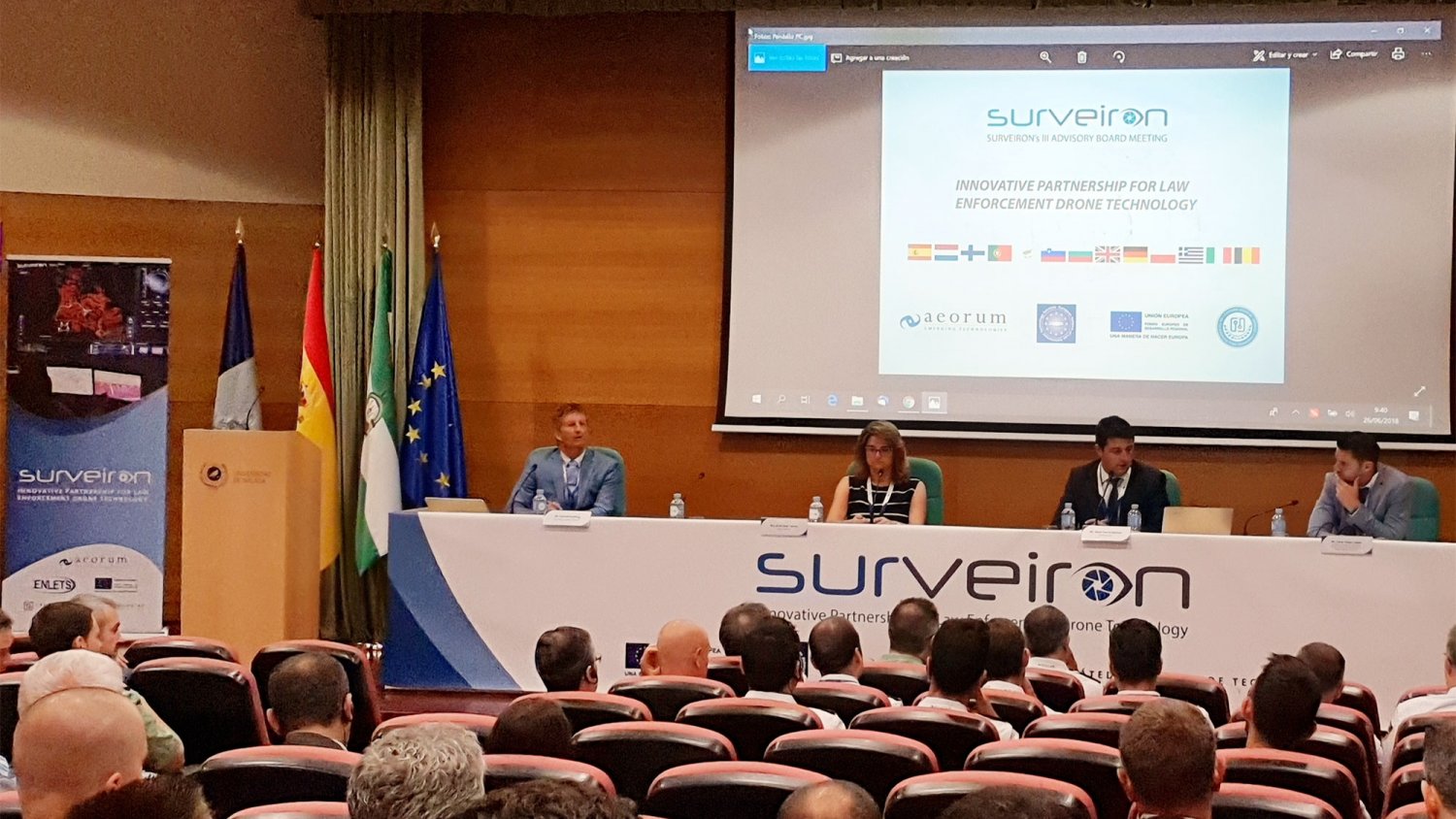 12 ministerios de Interior europeos se reúnen en la UMA en un evento sobre tecnologías para la seguridad de drones
