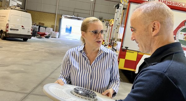 El Parque de Bomberos de Fuengirola ahorrará un 72% de consumo energético con la nueva iluminación