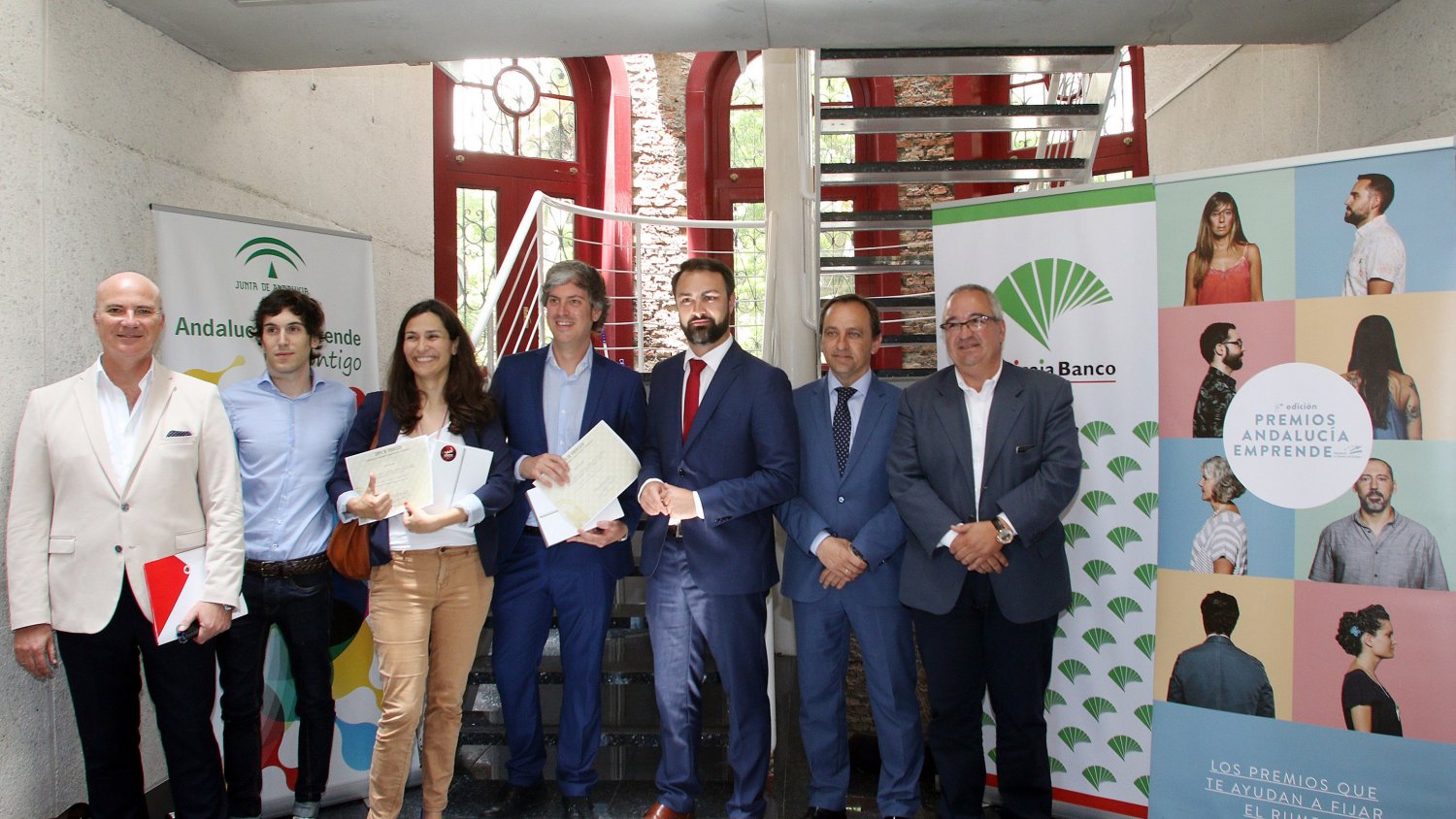Unicaja Banco respalda los Premios Andalucía Emprende que han entregado a las empresas ganadoras de la provincia de Málaga