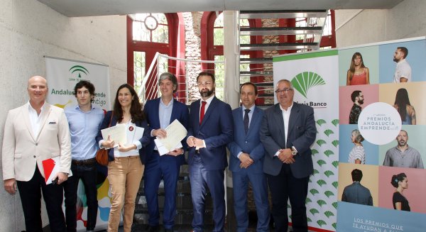 Unicaja Banco respalda los Premios Andalucía Emprende que han entregado a las empresas ganadoras de la provincia de Málaga