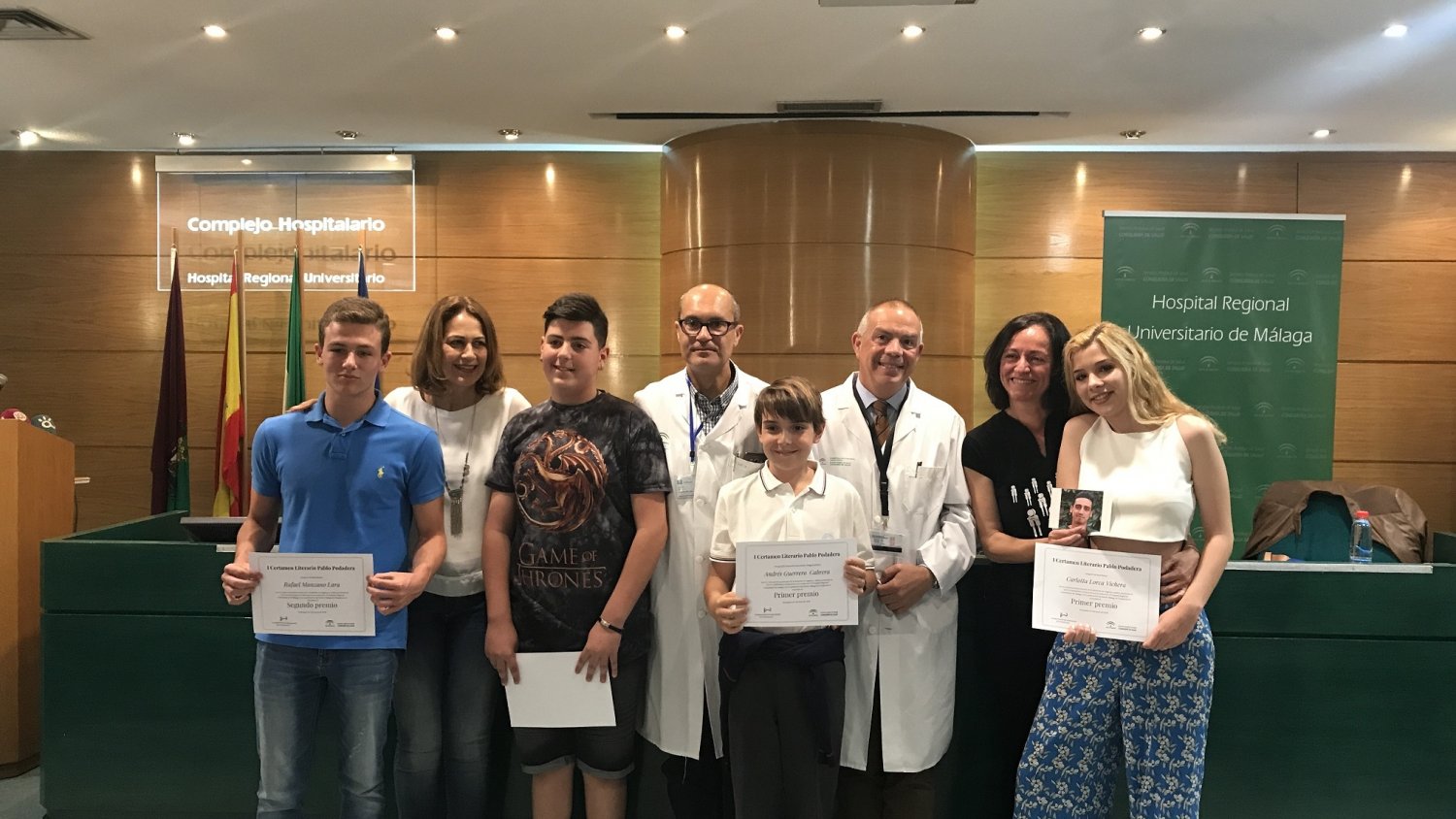La entrega de los premios del 'I Certamen Literario Pablo Podadera' muestran la importancia de la donación de órganos y tejidos