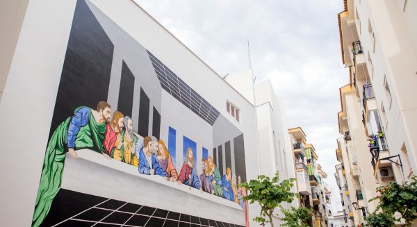 Estepona inaugura una versión de ‘La Última Cena’ de Da Vinci que se suma a la Ruta de Murales Artísticos