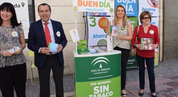 La Junta ha avisado a más de 433.000 persones de las graves consecuencias del tabaco en los centros sanitarios malagueños