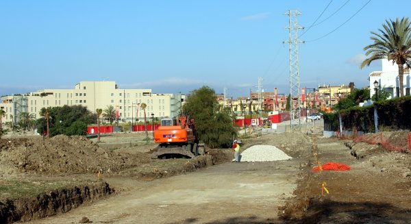 Comienzan las obras de urbanización de Bel-Air para crear una gran zona verde y un vial hasta Casablanca