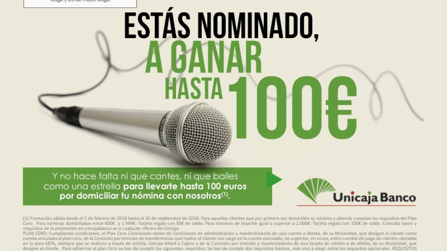 Unicaja Banco ofrece ventajas exclusivas a los clientes que domicilien su nómina por primera vez