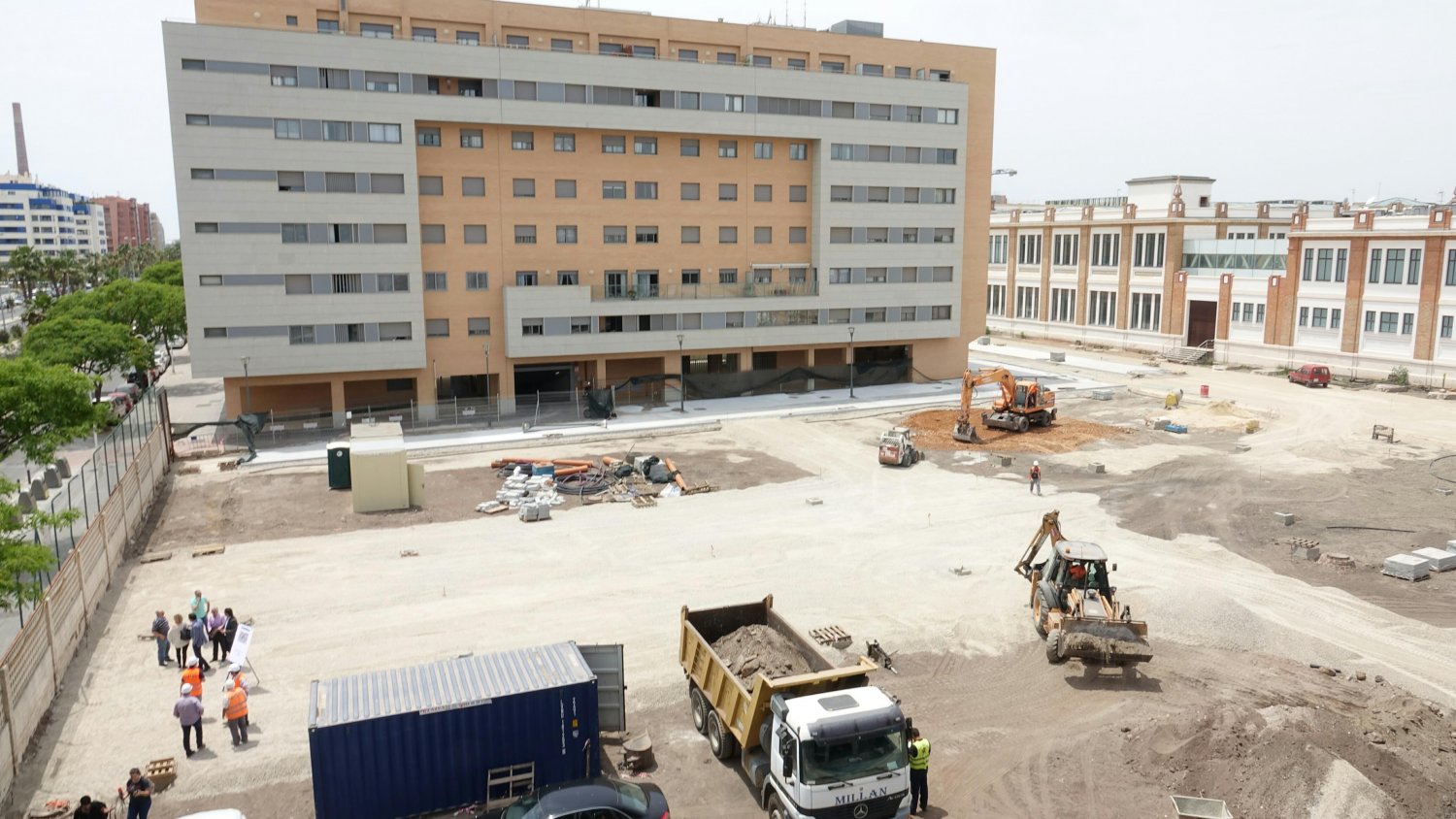 La nueva plaza en el entorno de La Tabacalera se prepara para una profunda remodelación