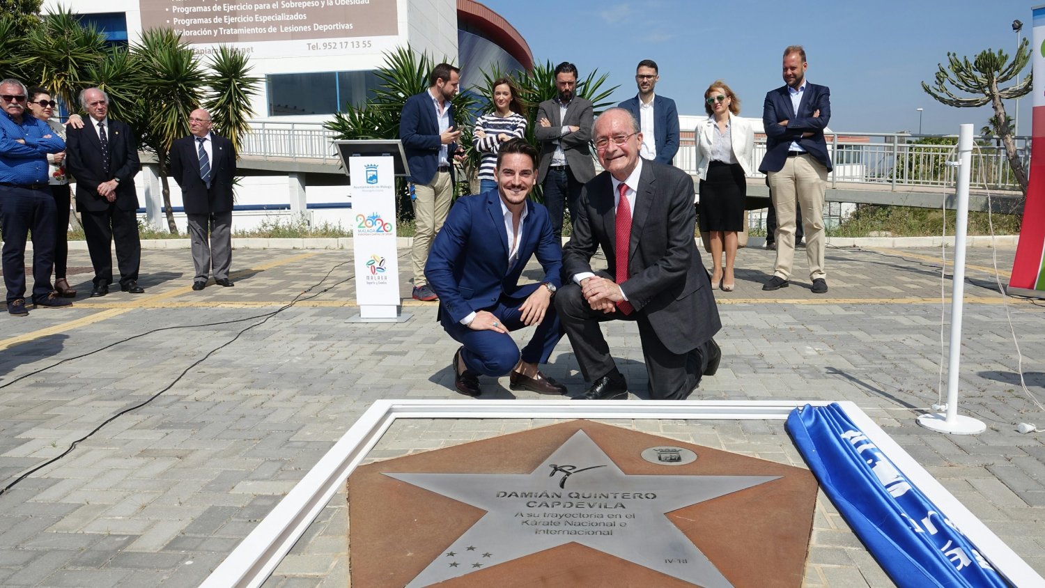 El karateka Damián Quintero entra en el Paseo de las Estrellas