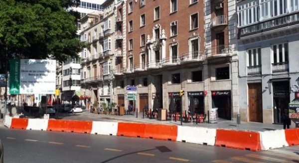 Comienzan los cortes de tráfico por las obras de la Alameda en Málaga