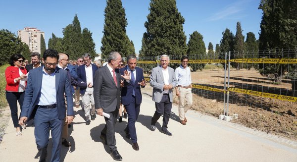 La Diputación financia con 675.000 euros la creación de un jardín mediterráneo y una plaza en el parque de San Rafael