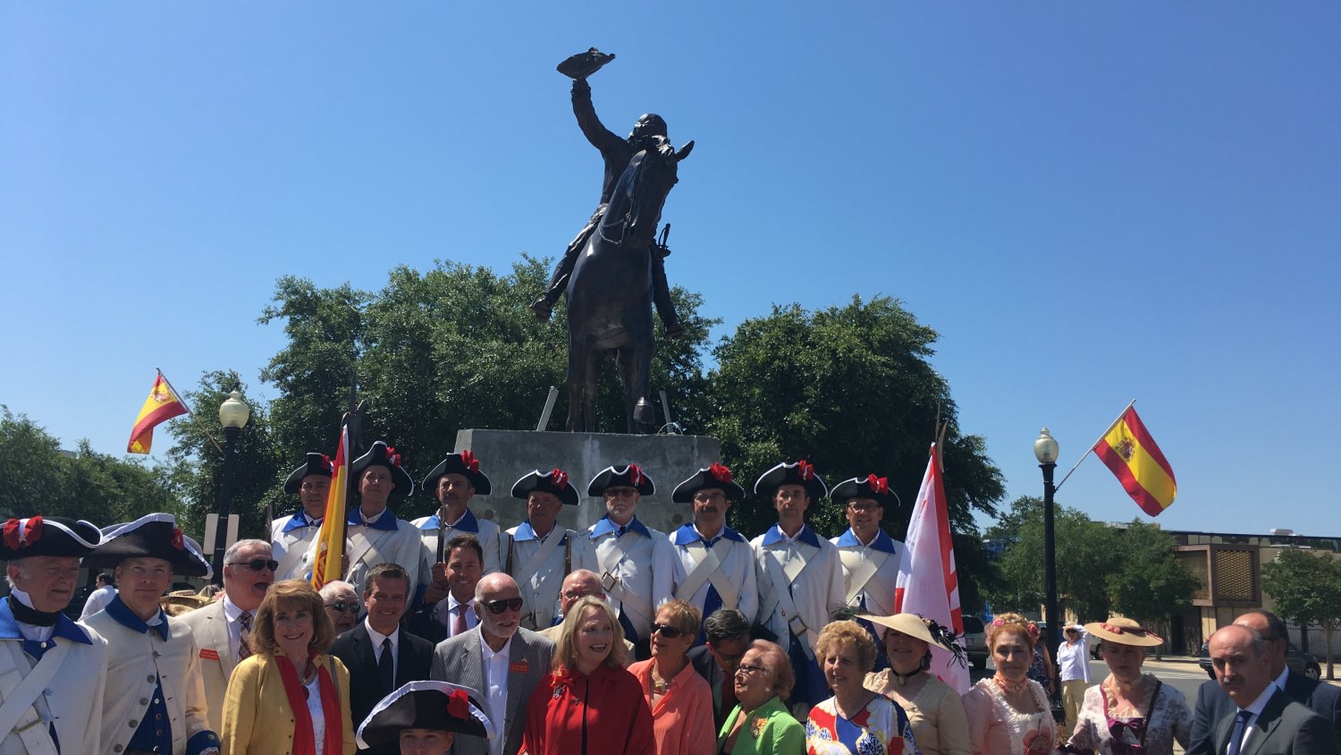 La ciudad norteamericana de Pensacola perpetúa su agradecimiento a Bernardo de Gálvez con una estatua ecuestre
