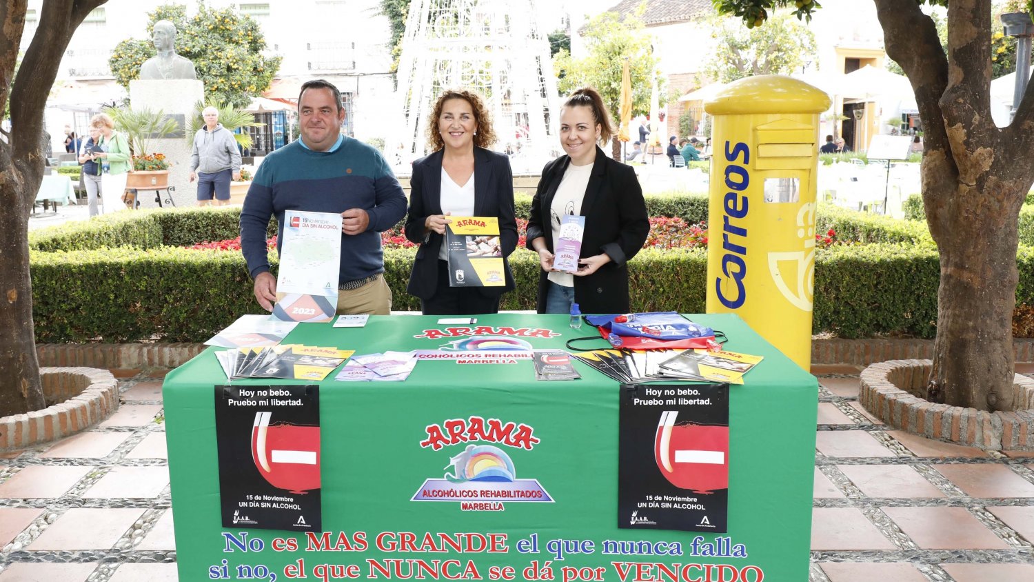 Marbella se suma a la  conmemoración del Día Mundial Sin Alcohol junto a las asociaciones ARAMA