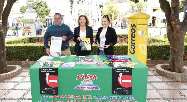 Marbella se suma a la  conmemoración del Día Mundial Sin Alcohol junto a las asociaciones ARAMA