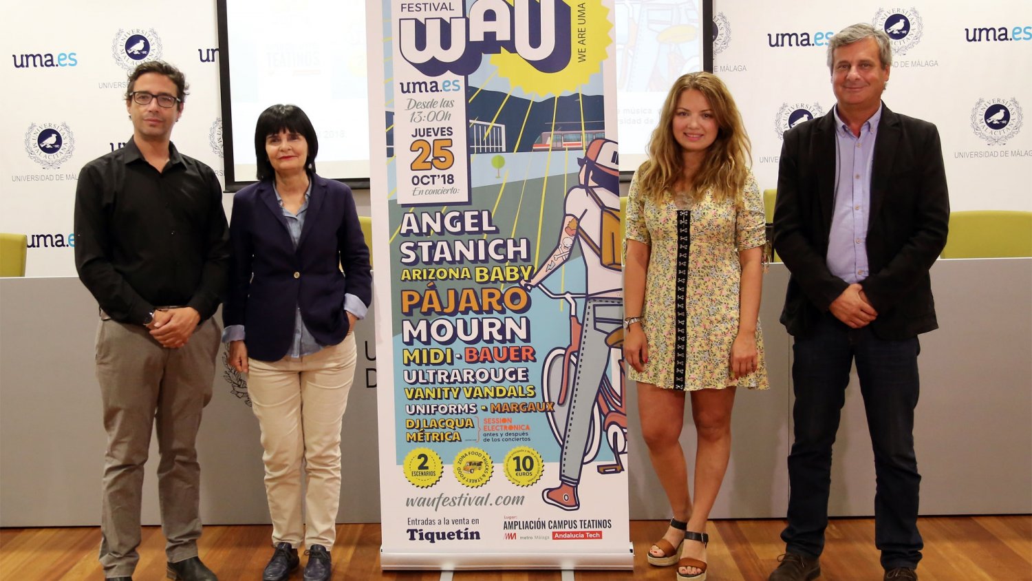 La UMA recibirá a los alumnos del próximo curso con el WAU Festival, un gran encuentro de música