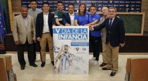 La Diputación y el Málaga C.F. volverán a llevar a los niños a La Rosaleda en el V Día de la Infancia