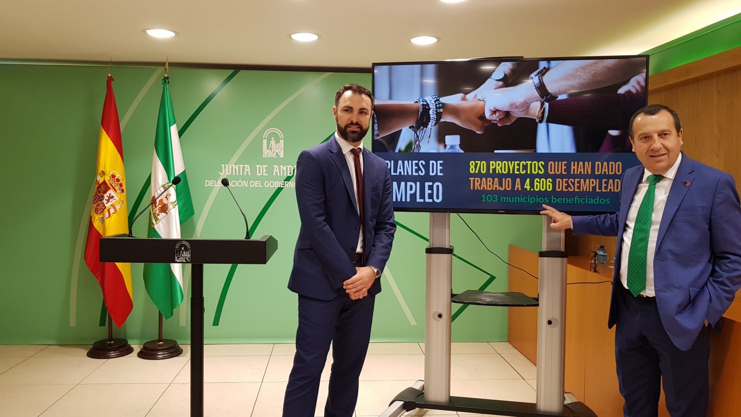 4.600 nuevas contrataciones en la provincia de Málaga gracias a los programas de la Junta