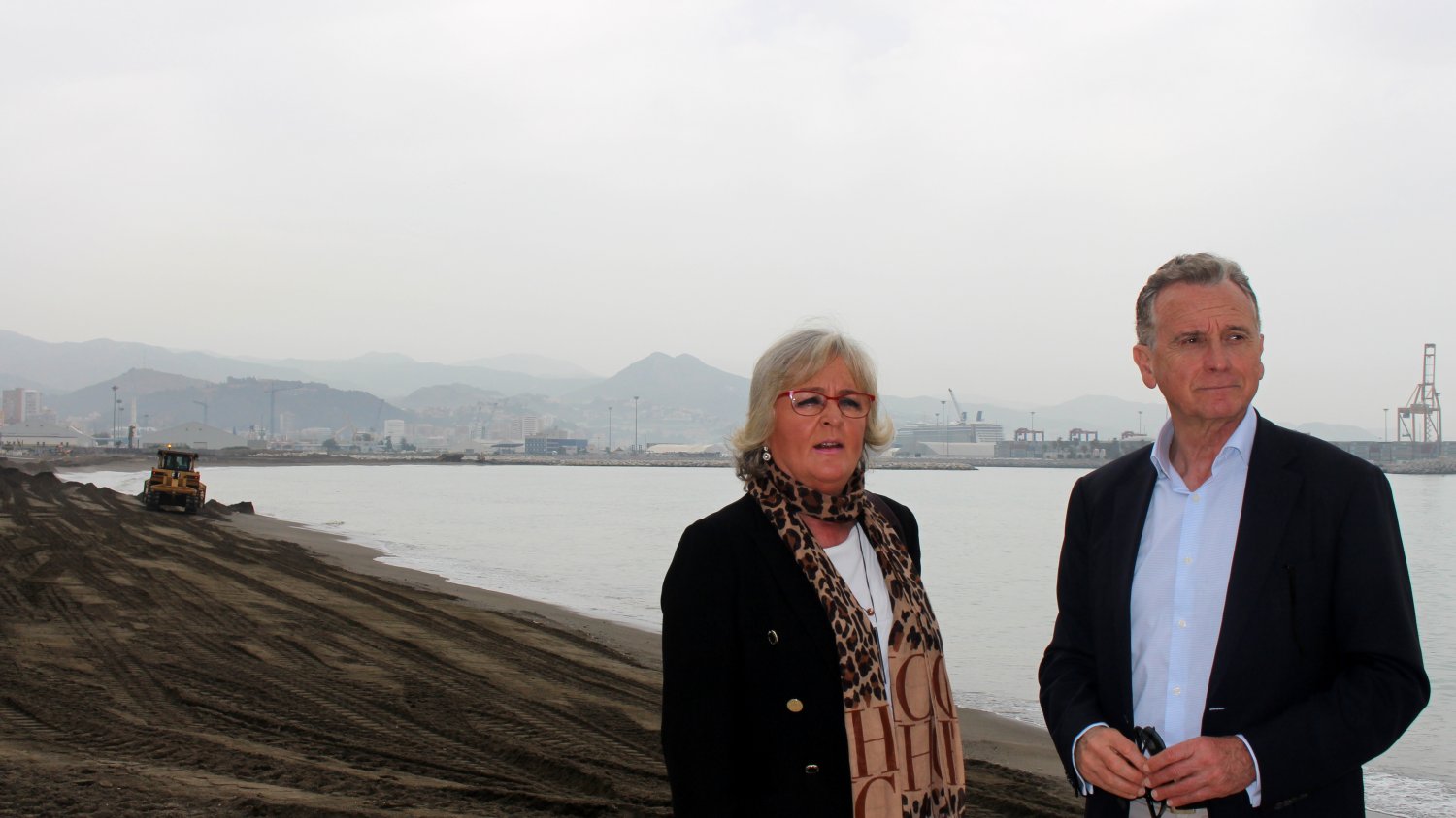El Puerto de Málaga finaliza la primera fase del proyecto de estabilización de la playa de San Andrés