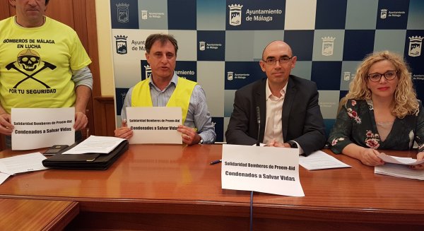 Bomberos y Málaga para la Gente pide apoyo institucional para los voluntarios de DDHH criminalizados