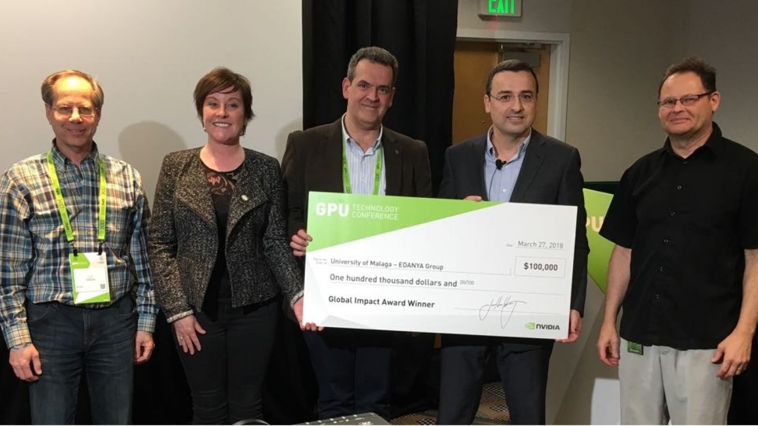 Un grupo de investigación de la UMA, primer equipo europeo que consigue el galardón internacional 'NVIDIA'