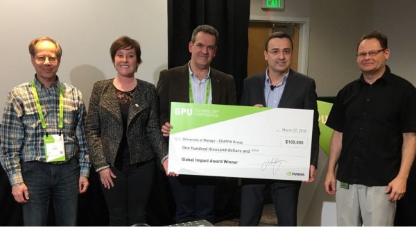 Un grupo de investigación de la UMA, primer equipo europeo que consigue el galardón internacional 'NVIDIA'