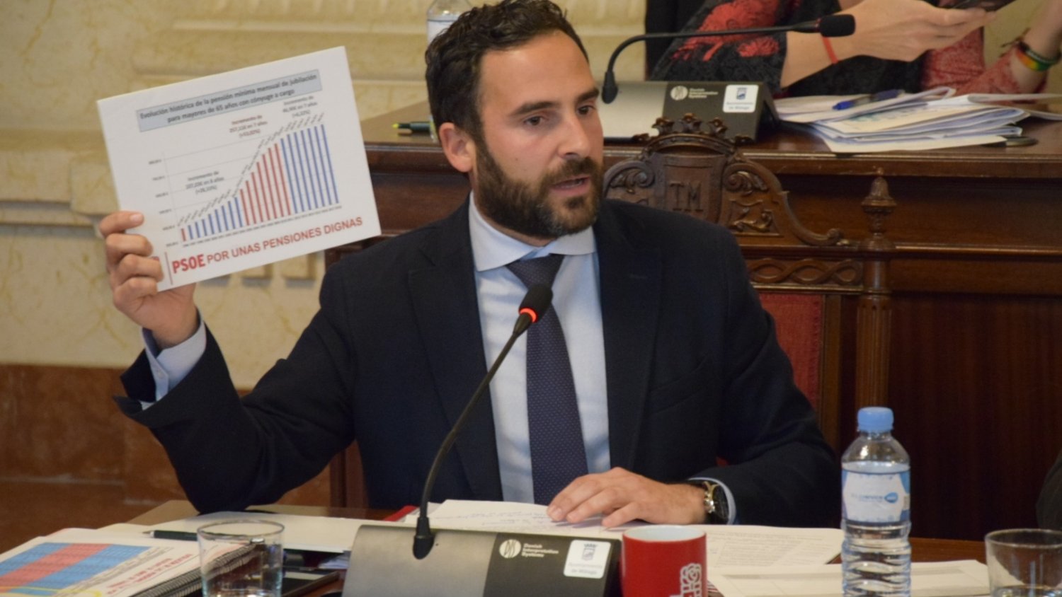 El PSOE logra el apoyo del Pleno para ligar la subida de las pensiones al IPC