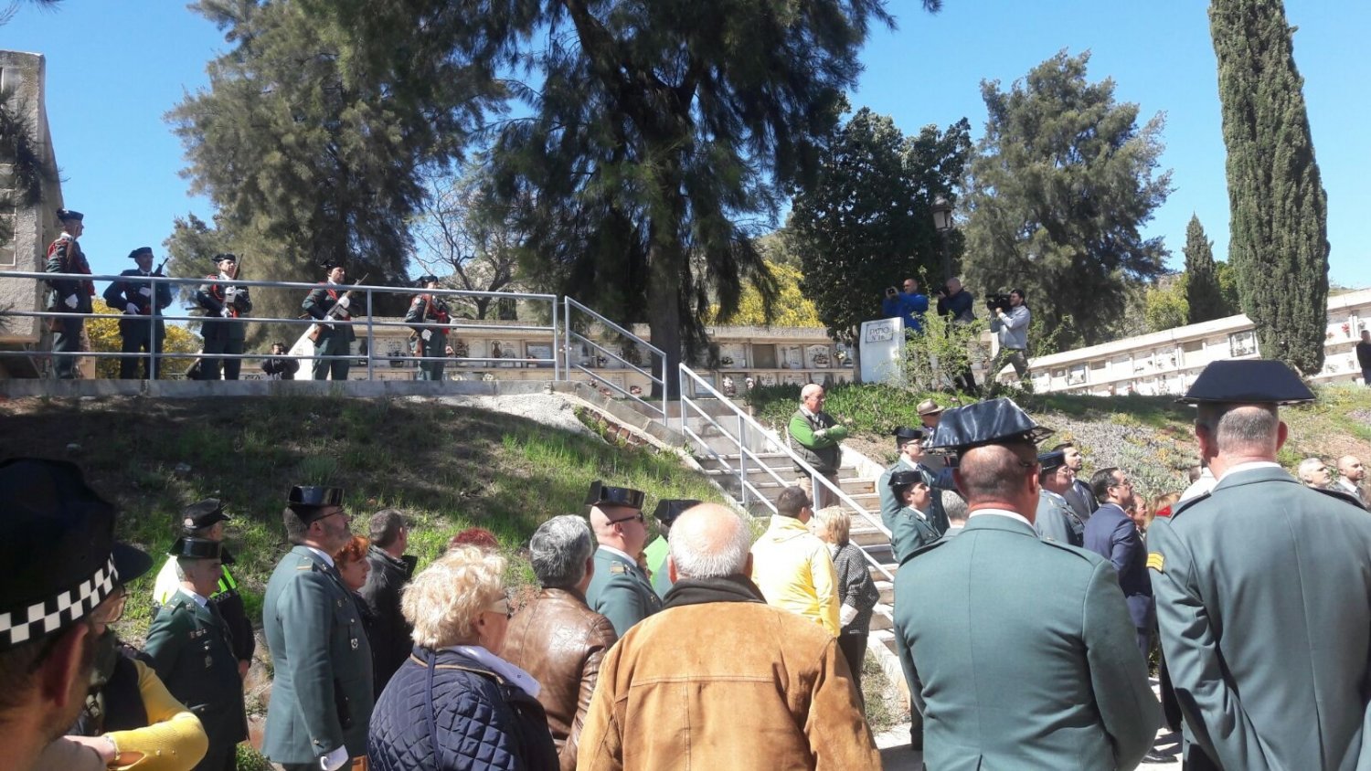 Málaga da su último adiós al guardia civil Diego Díaz