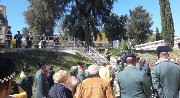 Málaga da su último adiós al guardia civil Diego Díaz