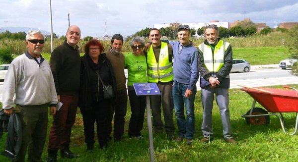 La UMA planta cuatro almendros en homenaje a las víctimas de Fukushima