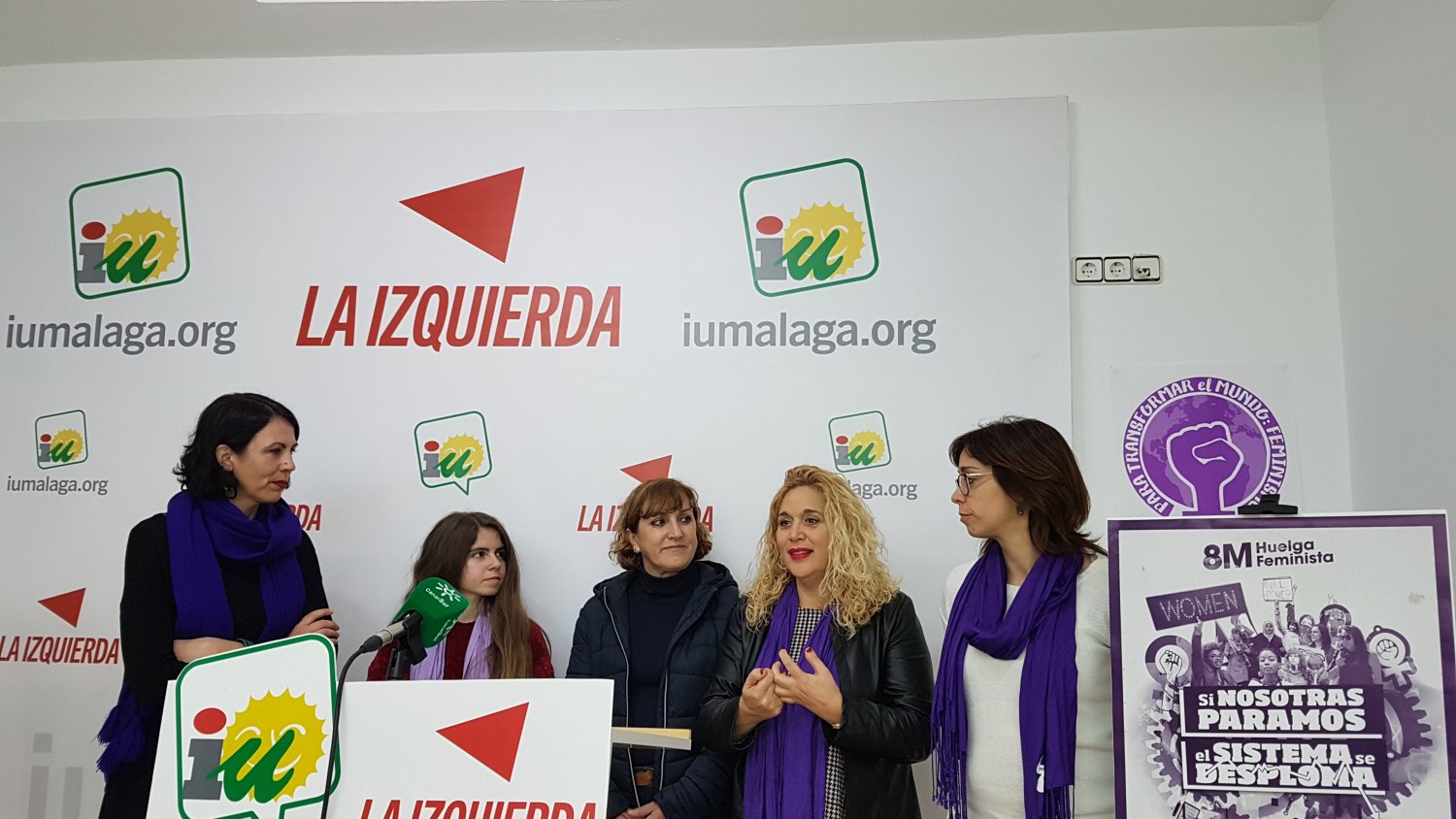 IU Y PCE secundan la huelga general del 8M en contra de la precariedad, la invisibilidad y la violencia de género