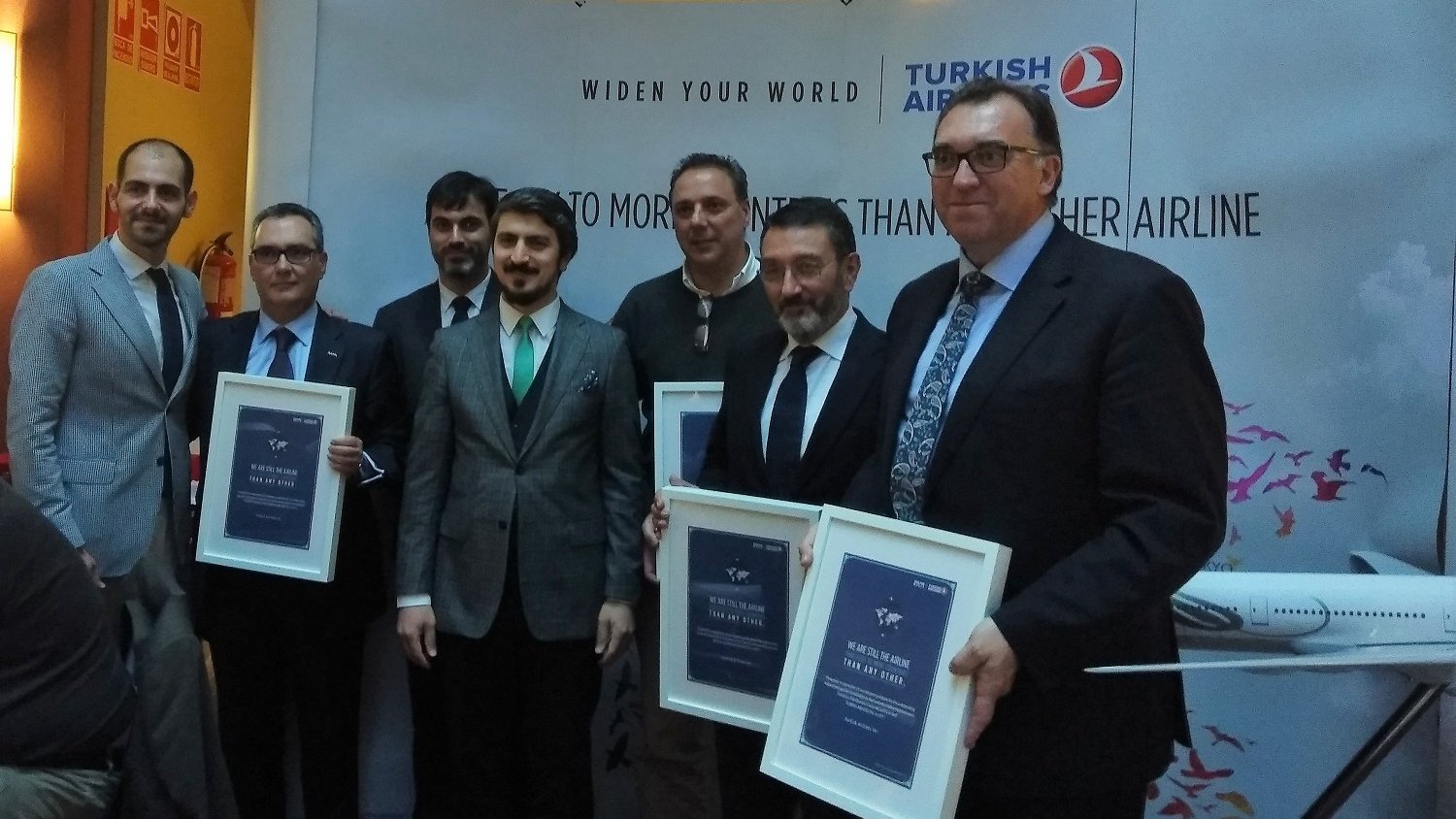 Turkish Airlines reconoce la labor promocional de Turismo Costa del Sol